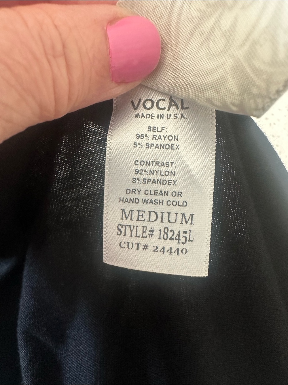 VOCAL -SEXY Black Top with SHEER SIDE PANELS. Fits Like a LARGE. - Picture 7 of 12